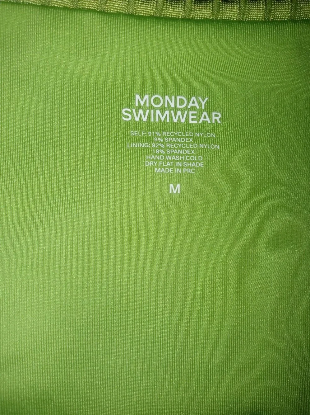 Monday Swimwear new tag